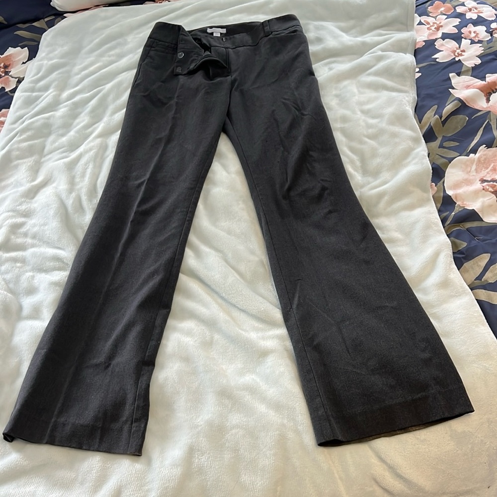 New York & co tall grey trousers boot cut